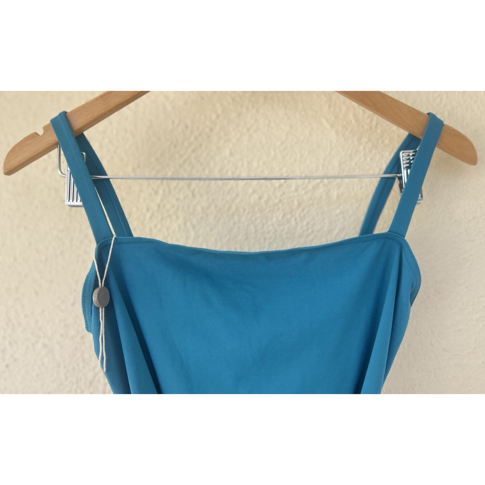 NWT Eres Guilty Belted Swimsuit Turquoise Women’s Size FR 42 US 10 - Picture 3 of 8